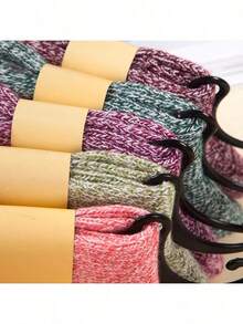 15 Pairs,Women's Spring  And Autumn  Short Tube Socks, Women's Thick Knitted  And Comfortable Calf Socks, Retro Style Socks, Suitable For Outdoor Travel Wear - 15 đôi - màu sắc hỗn hợp - Xem 4