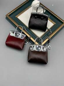 HAILIAN Minimalist Women Mini Bag Charm Keychain, Delicate Shell Bag Pendant, Couple Gift, Bridesmaid Gift, Multiple Colors Available - Multicolor - View 6