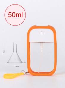 1 Set mit 4 praktischen 50ml Karten-Sprühflaschen, mit Silikonabdeckung, Haken, Trichter, kleine Alkohol-Handdesinfektionsspray-Flasche, eigenständige Parfümflasche, Gesichtswasser, Mückenschutz-Desinfektionsflasche, tragbare Parfümsprühflasche, ultrafeiner vernebelter Gesichtswasser-Zerstäuber, Sprühflasche, kleine Alkohol-Desinfektionssprühflasche