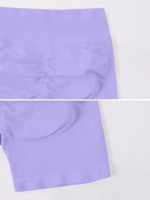 NcmRyu Shorts deportivos de cintura elástica sin costuras para mujer, ideales para yoga, fitness, gimnasio y running