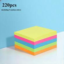 220 Pieces Of Fluorescent Stickers In Various Colors - Self-Adhesive, Easy-To-Use Student Note Markers, Office And School Organization Stickers For Diary Stickers