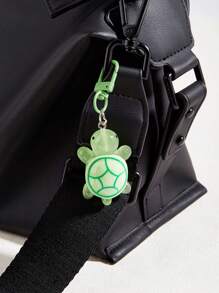 1 pièce/5 pièces Pendentifs multicolores lumineux de tortue, porte-clés pendentif animal, accessoires de sac, porte-clés de voiture, porte-clés, accessoires de porte-clés, porte-clés mignons, peuvent être fixés à des articles tels que des clés, des sacs, des téléphones portables, des accessoires de voiture, des breloques de sac, école, animal de dessin animé, gothique, Y2k