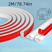 1 件 2 米/78.74 英寸地板线盖线保护器延长线槽电线槽电缆管理隐藏器整理器