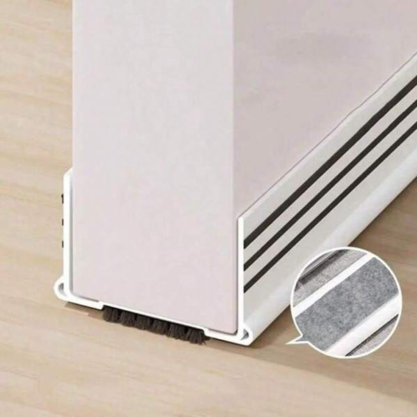1 Pc 93cm Door Bottom Sealing Strip Thickened Wool Strip Anti-Leakage Air Barrier Windbreak Strip Noise Reduction And Warmth Doorway Windbreak Strip, Stickers, Wall Decal, Vinly Decal For Home Decorations, Spring Decoration Items Refresh Your Home, Festival Decoration Stickers Gifts Birthday Graduation