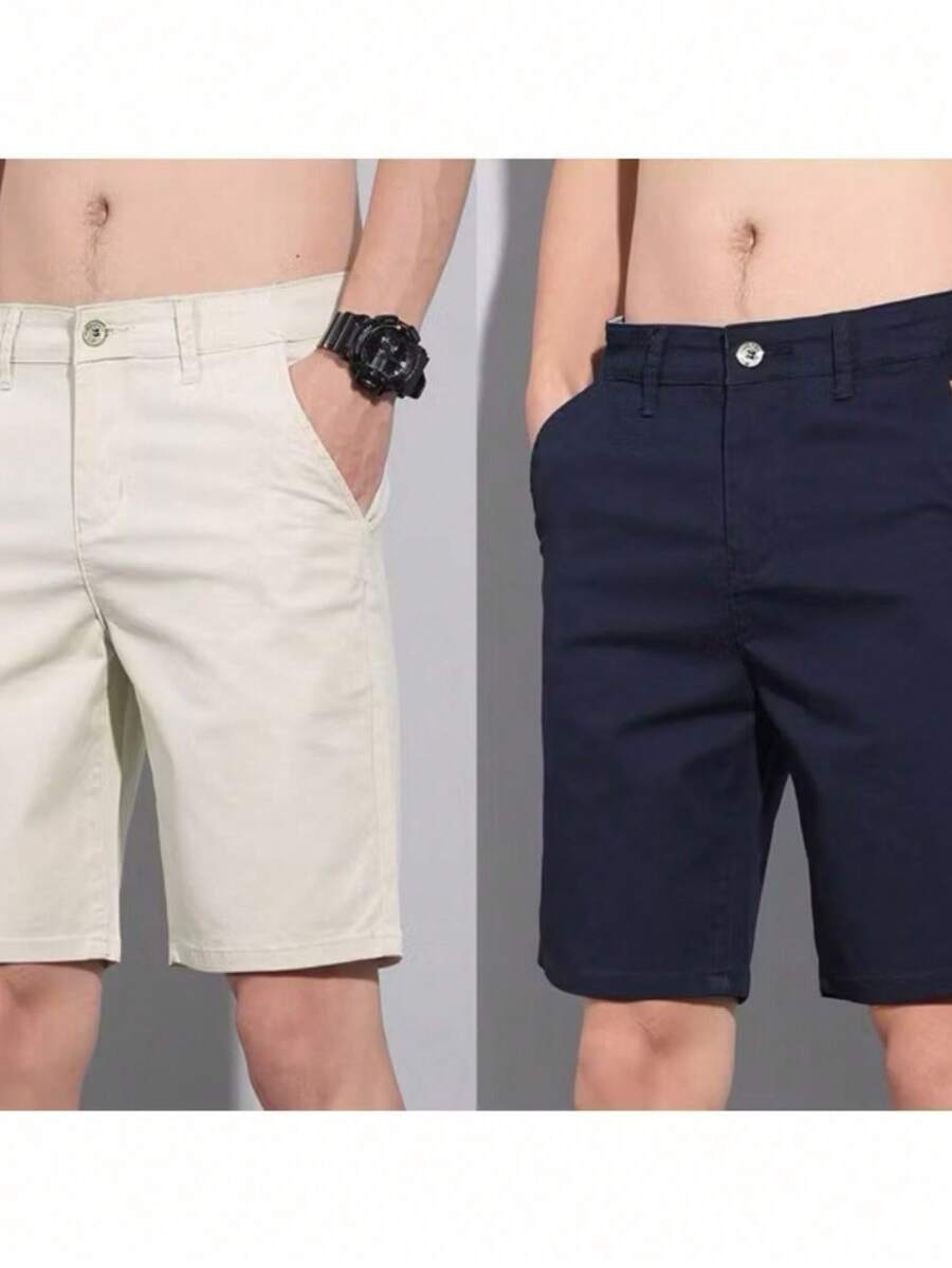 Kit 2 Men's Twill Bermuda Shorts - 彩色 - 查看 1