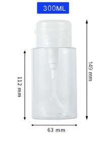 1 Plastic Pump Dispenser Empty Bottle, Liquid Press Pump Dispenser Empty Bottle For Nail Polish Remover, Makeup Remover, Pump Bottle Dispenser With Flip Cap, Travel Storage Bottle (120ml-200ml) Christmas Holiday Gift Back To School - Multicolor - View 6