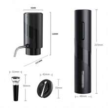 Automatic Electric Wine Opener And Decanter - Fast Smart Red Wine Bottle Opener & Dispenser. One-Touch Operation To Automatically Open And Pour Wine, With Built-In Decanting. Can Open Over 30 Bottles On A Single Full Charge.