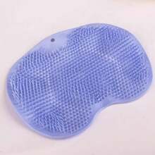 1pc Wall Mounted Bath Massage Pad, Non-Slip Shower Foot Scrubber Massager With Exfoliation Cushion - Improves Circulation And Cleans Feet - Bathroom Accessories Bathroom Wash Foot Mat Exfoliating Dead Skin Foot Brush Bathroom Decor Summer