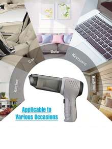 Cordless Handheld Vacuum Cleaner, Portable Car Vacuum Cleaner With Washable HEPA Filter, Mini Handheld Portable Vacuum Cleaner And Various Accessories For Car, Home And Kitchen - Multicolor - View 4