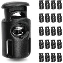 20/30/40/50/100 Stück Einzelloch Kunststoff Kordelstopper, elastische Schnürsenkel Stopper, Kordelstopper Schnallen, elastische Kordel Handschuh Stopper, Kapuzen Clips