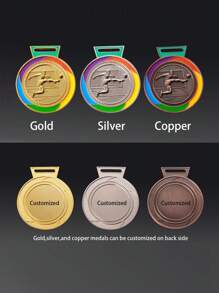 علامة كرة قدم معدنية مخصصة، ميدالية ذهبية/فضية/برونزية، مصنوعة من سبيكة الزنك، ميدالية منافسة، شارة تكريمية لحفل كرة القدم