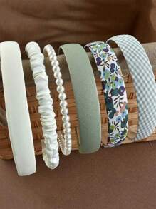 Mehrfarbiges, schickes und elegantes Haarband, koreanischer Stil Haarreif Haarzubehör, geeignet für den täglichen Gebrauch, Strandurlaub, Feiertags-Geschenke, Sommerurlaub, Strandaccessoires, Haarzubehör, Diadema, Haarreif