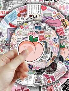 150pcs Bookish Stickers For Adults Teens Sticker Enthusiasts Laptop Scrapbook Luggage Refrigerator Cartoon Decoration Diy Doodle Stickers - Multicolor - View 7