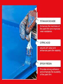水性金属防锈漆（灰/白/蓝/黑） - 防水、防锈、金属底漆、耐用翻新漆，多种颜色可选。金属防锈修补漆，用于去除和翻新锈迹。防腐蚀/防锈，轻松解决锈蚀问题。适用于各种室内外铁、金属和木材。水性配方，防水、防污、色彩鲜艳、漆膜持久。 - 彩色 - 查看 8