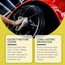 Spray de brillo para ruedas de coche Homonth, agente de revestimiento líquido para limpieza y mantenimiento de neumáticos de coche - 1 - Ver 5