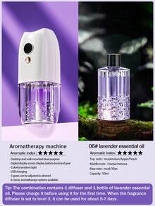 Diffuser Minyak Esensial Otomatis Cerdas untuk Rumah, Mesin Aromaterapi Semprotan Berwaktu untuk Hotel, Mesin Aromaterapi Senyap untuk Kamar Tidur, Pembersih Udara Elektrik Penghilang Bau Kamar Mandi, Dapat Diisi Ulang dengan Lampu Suasana Berwarna. - multi-rasa - View 8