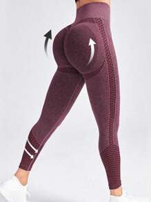 Sport Seamluxe Seamless Women Solid Color Ruched Butt Casual Sports Leggings