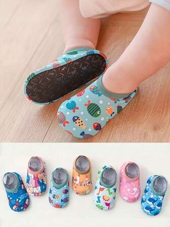 1 Paar Baby Kleinkind Jungen Mädchen Kinder Schwimmen Surfschuhe Aqua Bade Socken Baby Kinder Cartoon Pool Strand Wasserschuhe Socken