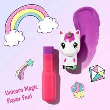 Lip Smacker Lippy Pals, Flavored Moisturizing & Smoothing Soft Shine Lip Balm, Hydrating & Protecting Fun Tasty Flavors, Cruelty-& Vegan - Magic