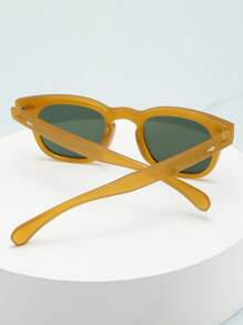 1 pezzo Occhiali da uomo con cornice circolare decorata con rivetti, di alta qualità, semplici e personalizzati, di moda (adatti per la guida, il casual, le vacanze, le feste, l'uso quotidiano) per l'estate, la spiaggia, le vacanze, all'aperto, i viaggi