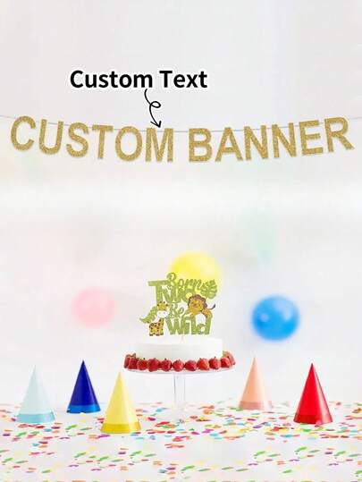 1pc Customizable Letter Name Banner, Personalized Children's Party Decorations, Design Your Own Banner, Birthday Banner, Party Banner, Wedding Banner, Beautiful Birthday Decor, Modern, Cute, Fashionable Customization, Personalized, Unique Ideal Gift For Boys, Girls, And Babies Back To School,Multi-Functional,Ornamental,Letter,Stylish,Modern,Colorful,Cute,Adorable,Casual,Custom,Personalised,Unique,Customized,Ideal Gifts For Him,Ideal Gifts For Her,Christmas Gift Supplies