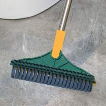 1 Household Bathroom Brush, Floor Cleaning Brush, Floor Brush, V-Shaped Scraper Floor Brush, Bathroom And Bathroom Sweeping Floor Broom Magic Broom