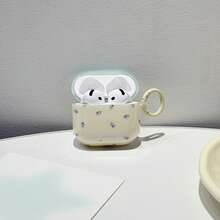 简约小紫花花卉图案浅蓝色和米色撞色亮面防震保护套适用于 1 2 3 4 Pro - 彩色 - 查看 6