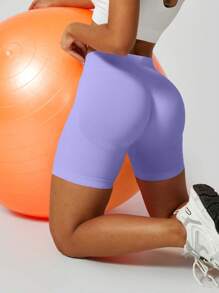 NcmRyu Shorts deportivos de cintura elástica sin costuras para mujer, ideales para yoga, fitness, gimnasio y running
