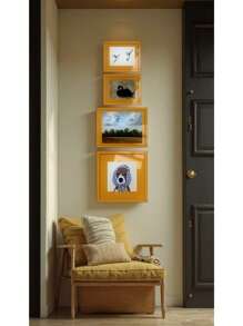 Colorful Photo Frame - 8x8in/8x10in/12x12in/12x16in | Macaron Color Palette, Vintage-Style Wall Art For Home, Room & Bedroom Decor (Red/Orange/Blue/Green)