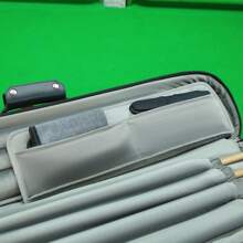 1/2 Juego de billar con película de prepucio, 9 bolas, 7 hoyos, barril de gran capacidad, que aloja 4 delanteros y 3 traseros, bolso de mano de moda, bolso bandolera, bolsa para flauta de bambú