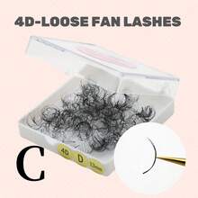 预制扇形睫毛 8-15 毫米 每盒 520 片 3D/4D/5D/6D/7D/8D 浓密睫毛 0.07 毫米 手工散装扇形 C/D 卷曲睫毛延长 - C - 查看 45