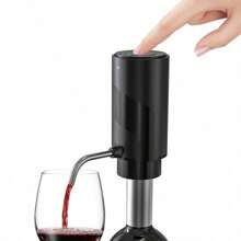 Automatic Electric Wine Opener And Decanter - Fast Smart Red Wine Bottle Opener & Dispenser. One-Touch Operation To Automatically Open And Pour Wine, With Built-In Decanting. Can Open Over 30 Bottles On A Single Full Charge.