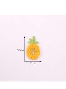 6 Stücke süße Cartoon Frucht gestickte Aufnäher, DIY Haaraccessoires & Bekleidung Erdbeere Aufnäher, geeignet für Jeans, Hüte, Kleidung, Taschen und andere bestickte Aufnäher