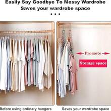 1pc Multi-Functional Clothes Drying Rack, 9-Hole Foldable Hanging Rack For Clothing Storage, Perfect Gift For Valentine's Day, Home, Birthday - Multicolor - View 3