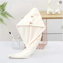 Ultra Fine Fiber Women's Super Absorbent Quick Drying Hair Towel, Buckle,Anti Frizz,1pc Back To SchoolHair Bonnet