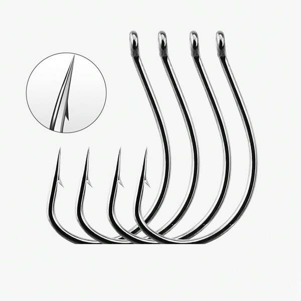 20 Stücke sortierte Größen Rückwärts-Widerhaken Soft Bait Angelköder Haken, Schlammpeitzger Haken, Angelzubehör