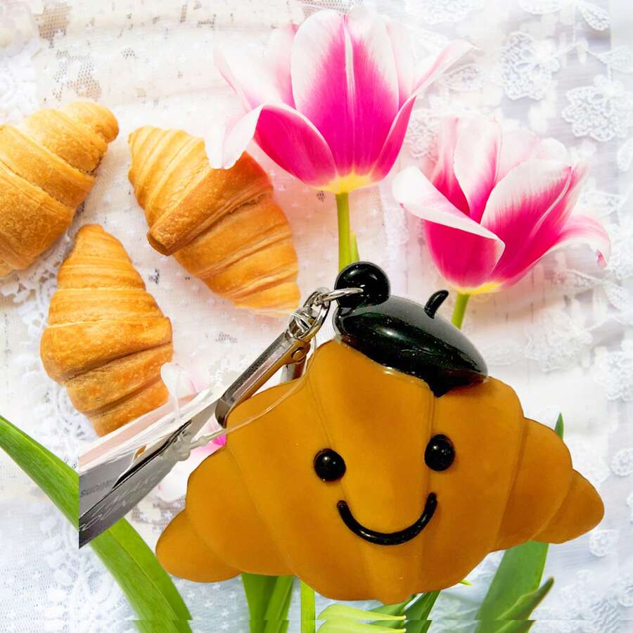 Plush Keychains - Beige - View 1