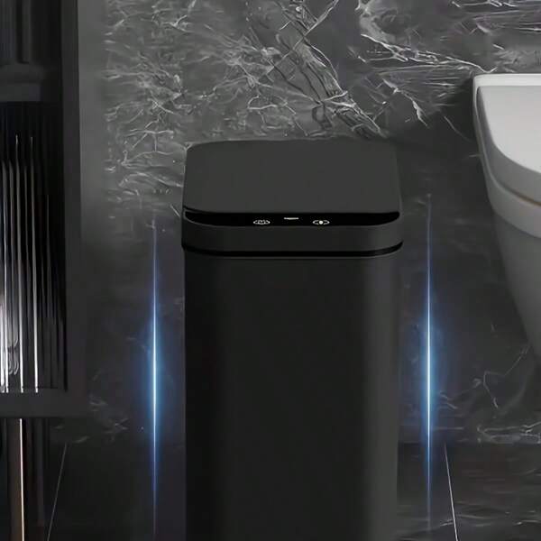 Automatischer Sensor Mülleimer, elektrischer Sensor Abfalleimer für Badezimmer, Toilette, Wohnzimmer, Heimgebrauch