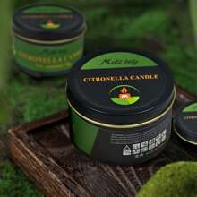 1/2/3/4pcs Citronella Candles Made From Natural Citronella Oil And Soy Wax, 70g Each, 8-Hour Burn Time, Outdoor And Indoor Citronella Scented Candle Gifts. Suitable For Home Decor, Summer Holidays, Aromatherapy, Stress Relief, Meditation, Yoga, Relaxation And Sleep Aids, Reusable Jars For Men And Women