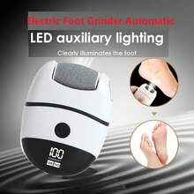 Electric Foot Grinder, Automatic Mini For Removing Dead Skin And Calluses, Foot Repair Machine Rechargeable 500mAh - Black - View 2