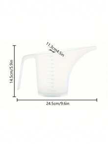 1pc Plastic Measuring Cups With Long Spout, Large Capacity, For Baking, Pancakes, Batter, Muffins, Cakes, Soap Making, Kitchen Tools, Uncharged Bakeware Accessories - Multicolor - View 5