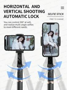 AXNEN Handliche Smartphone Gimbal Handstabilisator mit Stativ Selfie-Stick, faltbarer Gimbal mit kabellosem Fernbedienung für Smartphones