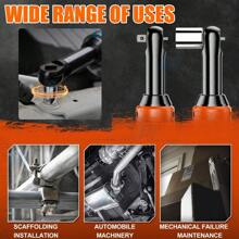 18V Extended Cordless Ratchet Wrench 3/8" 45 Ft-Lbs (60 N.M) 450RPM 2 Battery