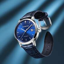 OCHSTIN Men's Mechanical Automatic Wrist Watch, Genuine Leather Strap, Business Auto Date Display, Waterproof Fashion Watch, Gift For Men - one-size - View 2