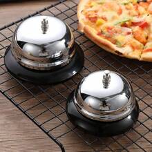 1 Piece Of Stainless Steel Serving Bell, Restaurant Serving Bell, Hotel Bell, Bar Counter Bell, Student Answering Bell