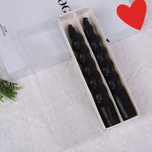 2pcs Cute Candy-Colored Spiral Taper Candles (Length: 20cm/7.87in), Suitable For Home Decor, Dinner Party, Wedding, Valentine's Day, (Red/White/Black/Green/Pink/Purple) Gifts, Birthday, Graduation, Romantic European-Style Elegant Holiday Home Decor, Unscented Twist Candles, Atmosphere-Creating Photography Prop, Christmas Decorations, Christmas Gifts