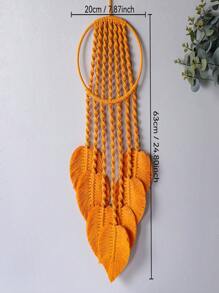 1pc Hand-Woven Colorful Leaf Wall Hanging Decor, Simplistic Nordic Style, Bohemian Bedroom/Living Room Boho Tapestry, Mother's Day Gift
