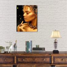 Art Mythical Woman Modern Style Canvas With Pine Frame, Home Living Room Bedroom Mythical Woman Painting, Abstract Art Print Inlaid With Pine Frame, Dining Room Living Room Office And Holiday Gift Giving Wall Art