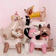 20 bóng bay giấy bạc trang trí tiệc sinh nhật hình chó cưng, chó Husky/Dachshund/Bulldog/Poodle/Labrador/Shepherd và nhiều giống chó khác, hình thú cưng, thiết kế hình bàn chân, xương, thích hợp để trang trí tiệc theo chủ đề thú cưng, trang trí kỷ niệm, tiệc sinh nhật, trang trí bóng bay, tiệc trà ngoài vườn, trang trí mùa cưới, trang trí tốt nghiệp năm 2025, ngày của mẹ, chó vui vẻ, quà tặng tiệc, đồ dùng tiệc tùng, trang trí phòng, giáng sinh - Bóng bay thú cưng - Xem 3