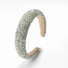 A High-Crown Hairband With Individualized Cubic Diamonds For Hair Fixation, A Chic And Versatile Accessory For Women. Headbands Hair Hoop - Multicolor - View 13